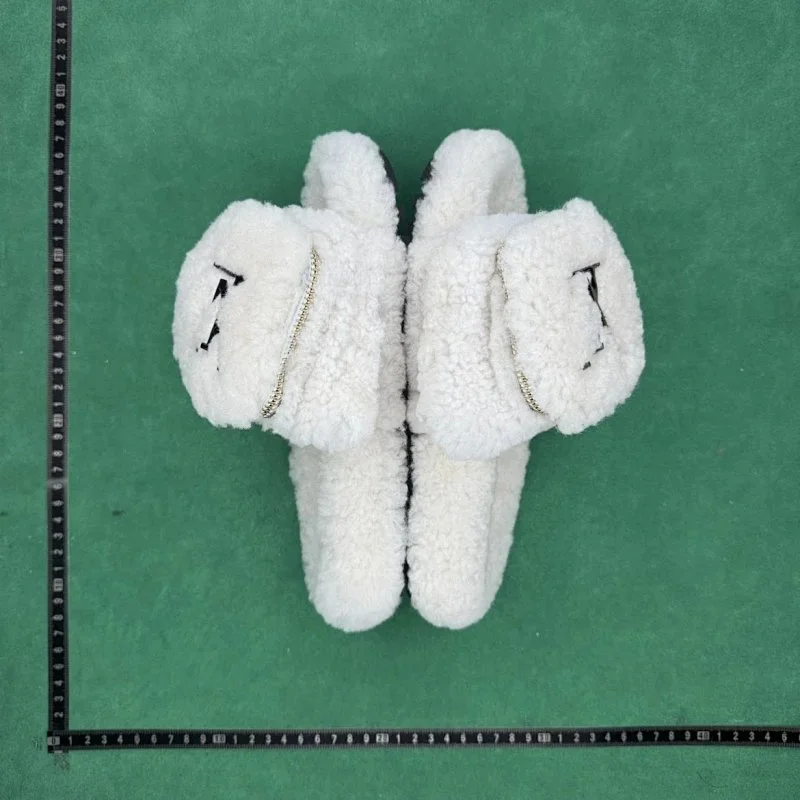 Louis Vuitton Shearling Slides