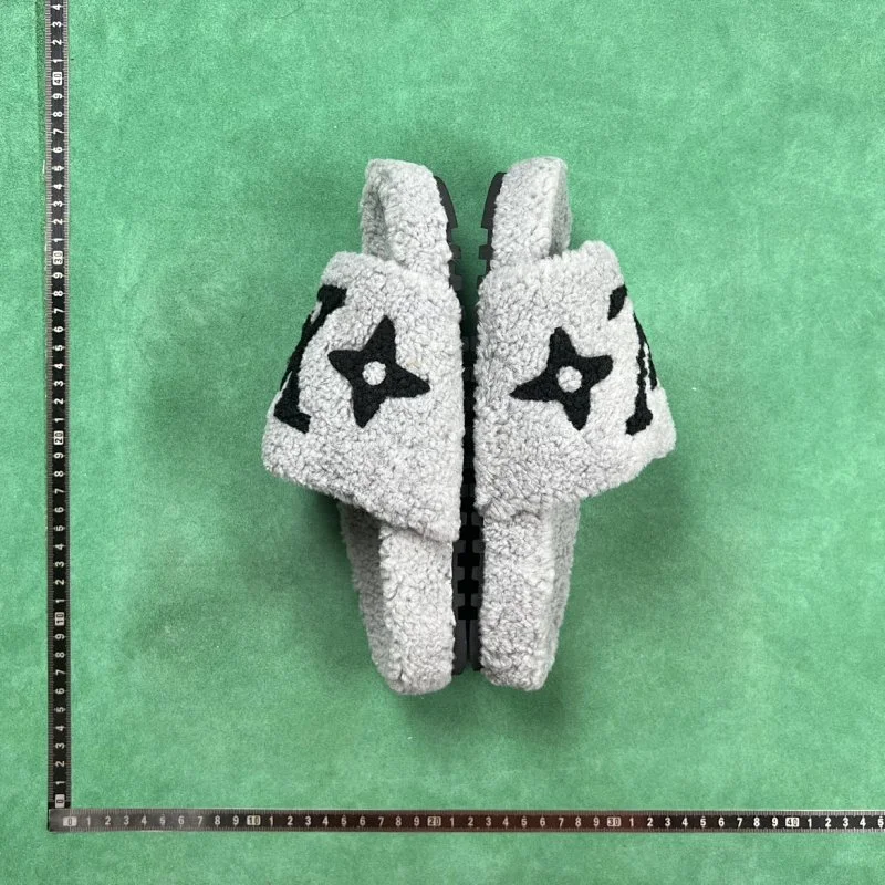 Louis Vuitton Shearling Slides