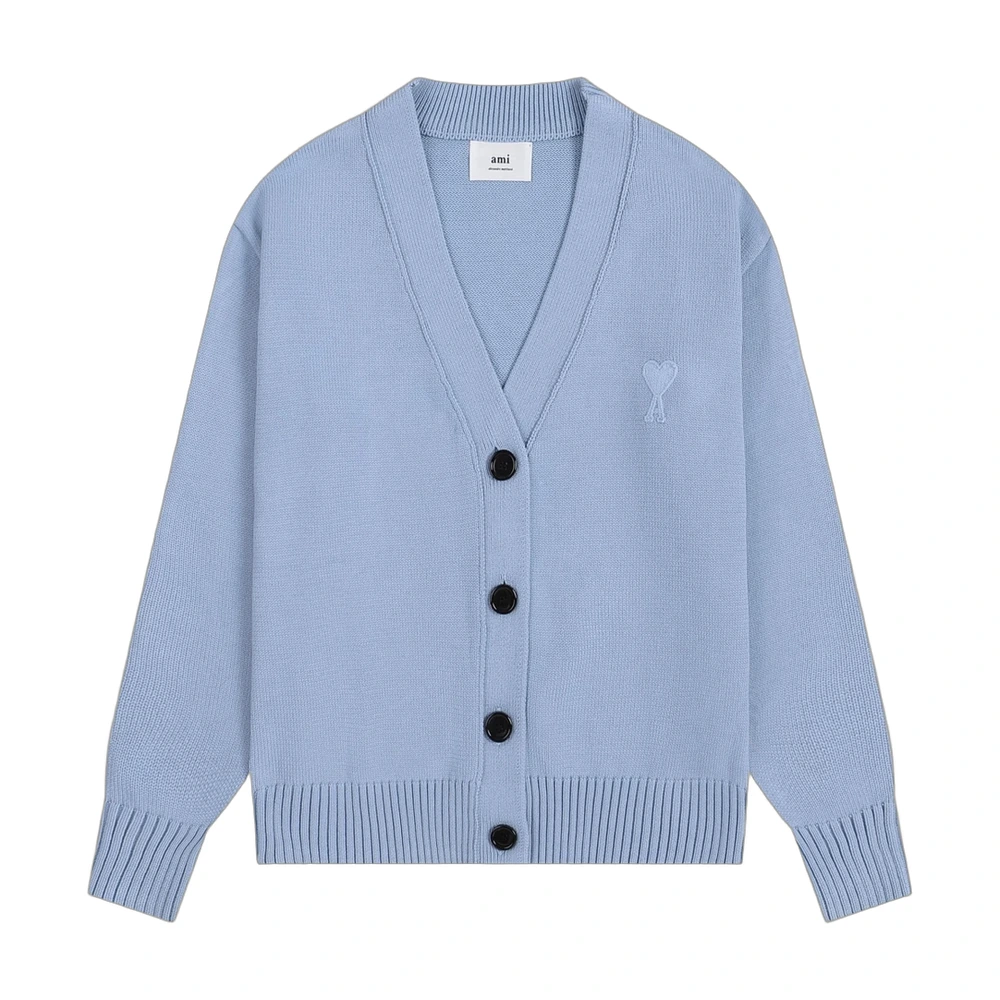 AMI Paris Ami de Coeur Knit Cardigan