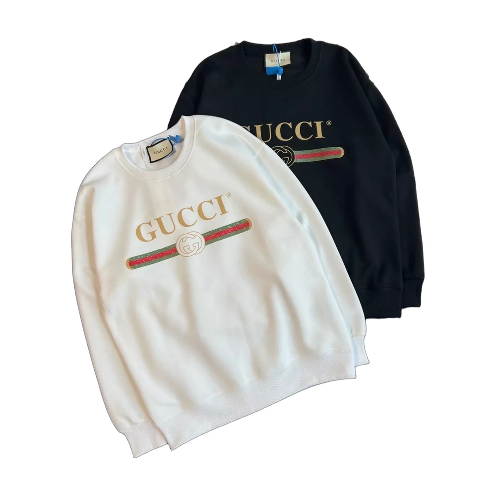 Gucci Vintage Logo Crewneck - Black and White 2-Pack