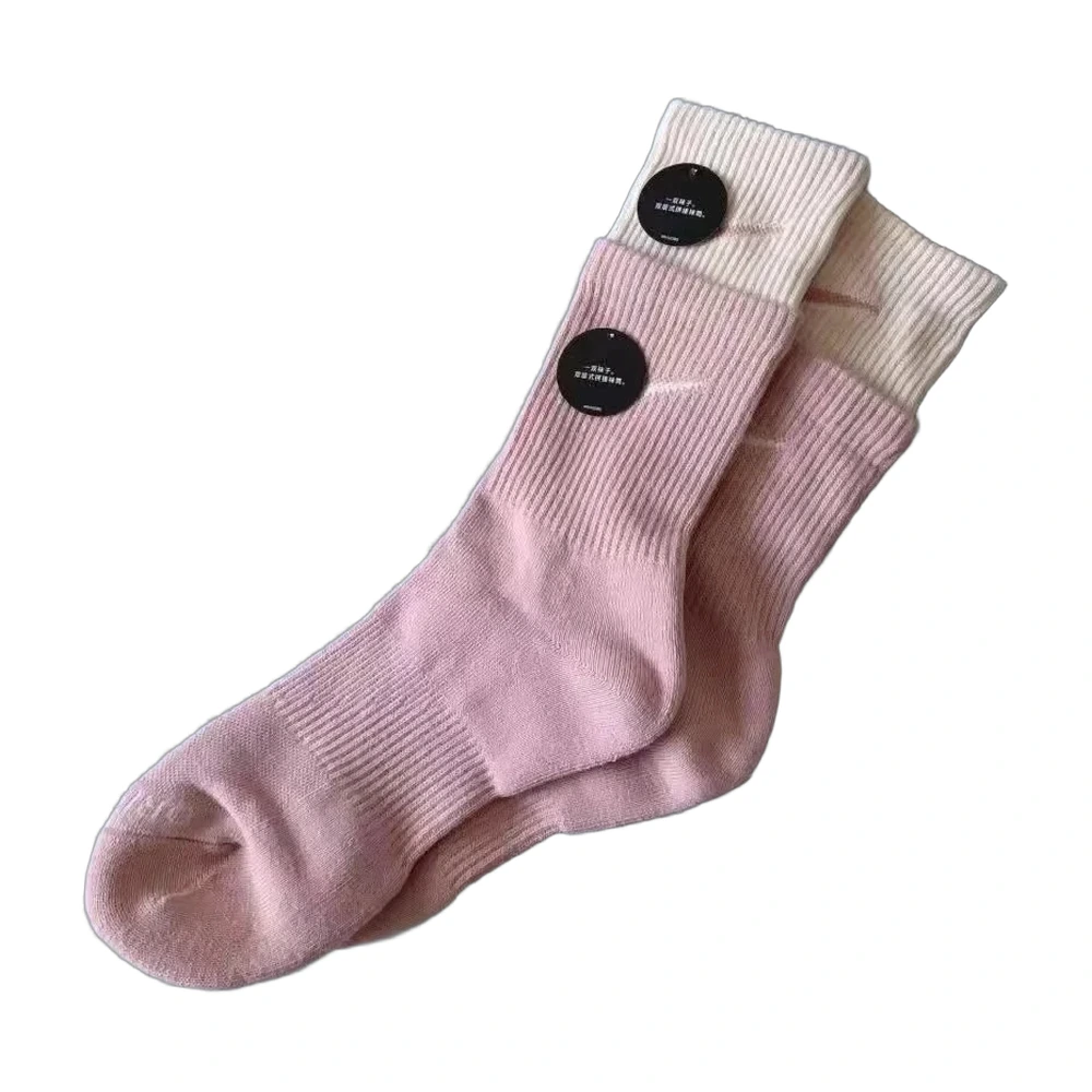 Nike Everyday Crew Socks — Pink/Cream (2-Pack)