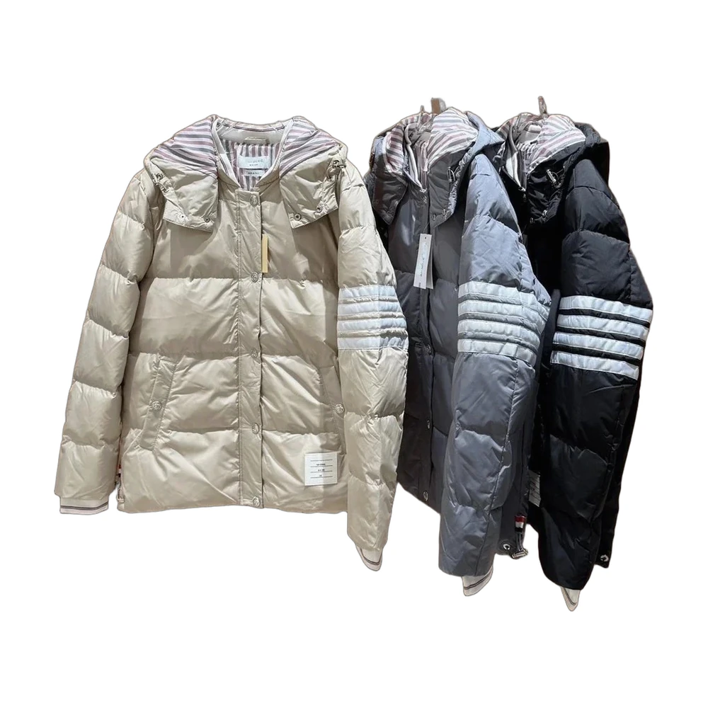Thom Browne 4-Bar Hooded Down Puffer Jacket