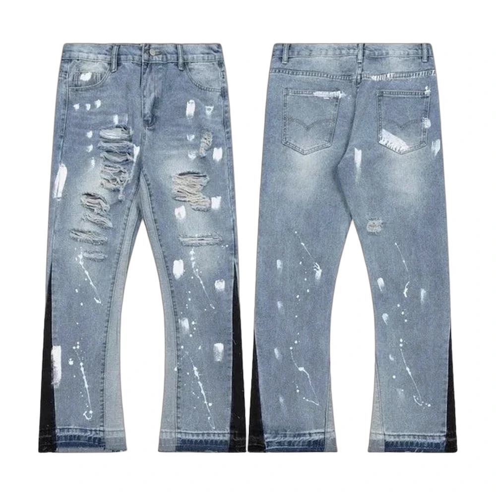 Gallery Dept. La Flare Paint-Splatter Jeans