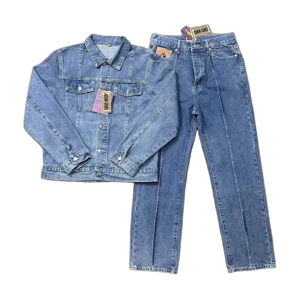 Corteiz Denim Trucker Jacket + Jeans Set