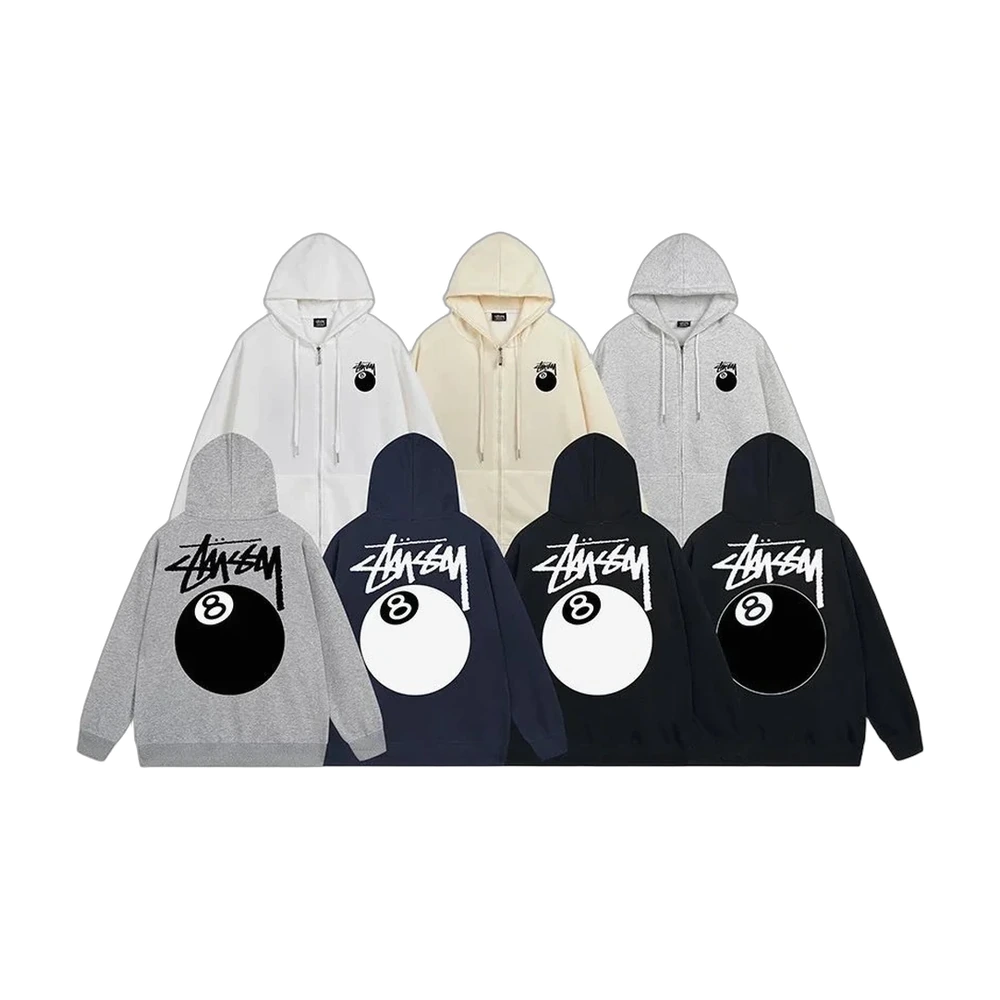 Stussy 8 Ball Zip-Up Hoodie