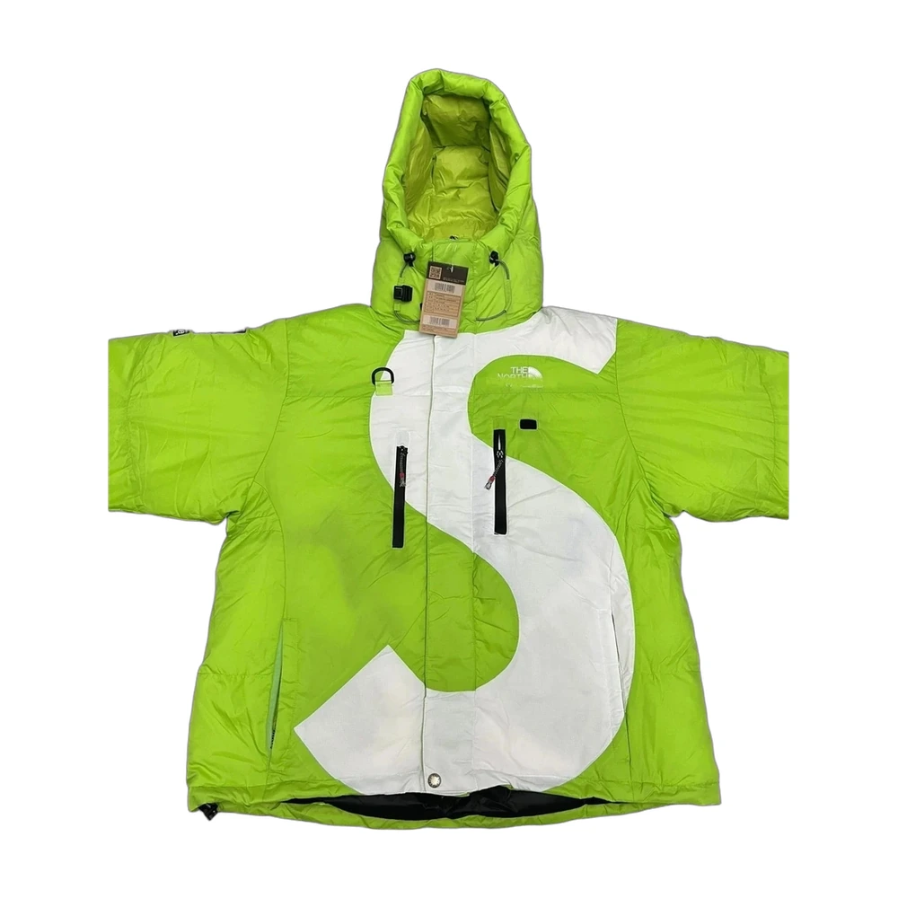 Supreme x The North Face S Logo Hooded Nuptse Puffer Lime