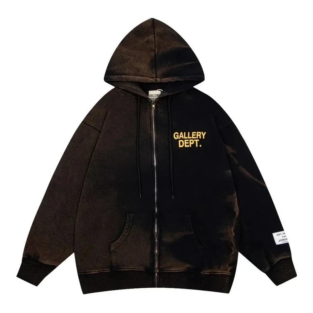 Gallery Dept. Logo Zip-Up Hoodie