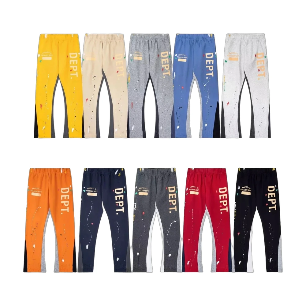 Gallery Dept. Paint-Splatter Flared Sweatpants