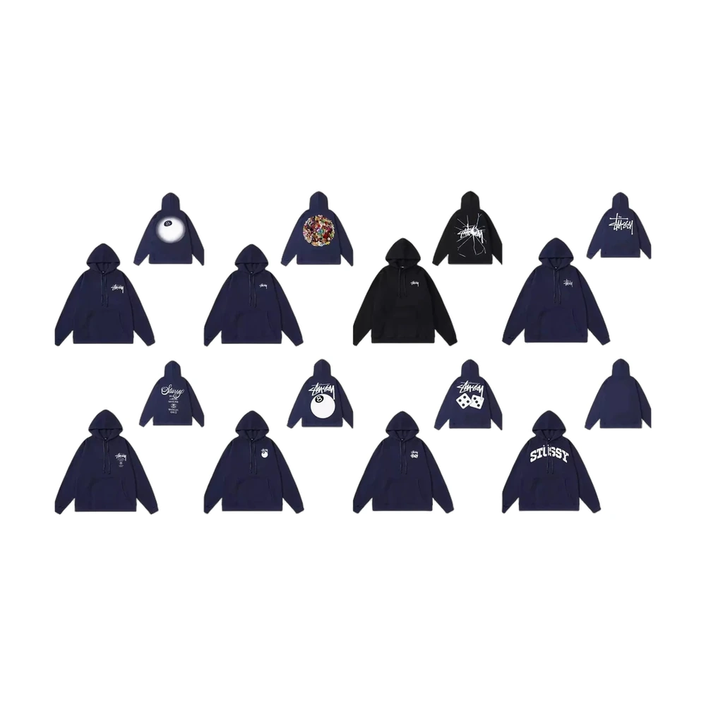 Stussy Basic Logo Hoodie (Navy)