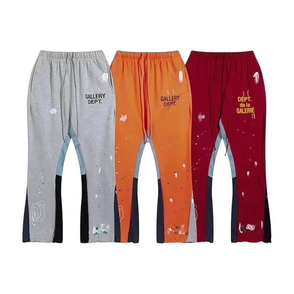 Gallery Dept. La Flare Paint-Splatter Flared Sweatpants
