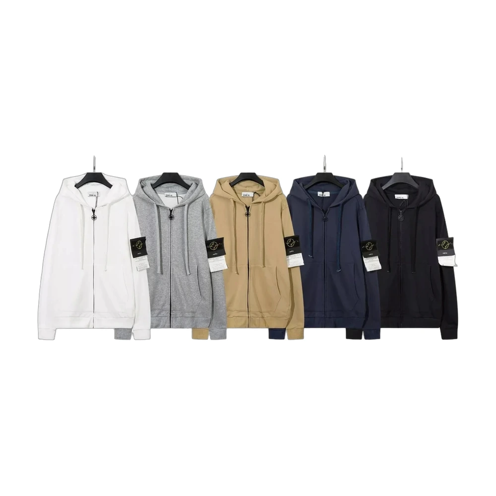 Stone Island Compass Patch Zip Hoodie