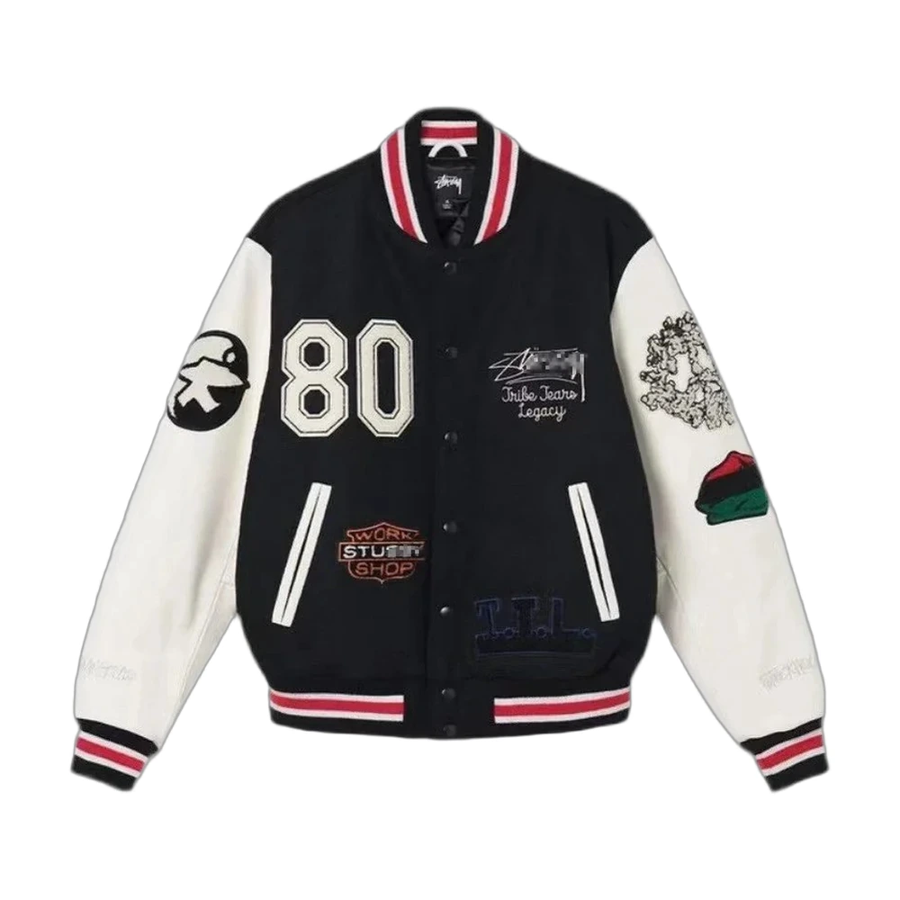 Stussy World Tour 80 Varsity Jacket