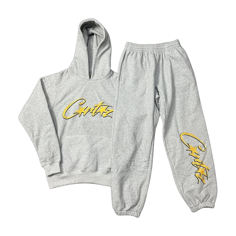 Corteiz Script Logo Hoodie and Jogger Set