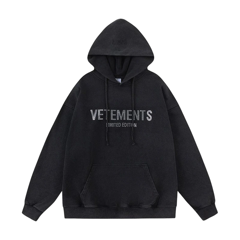 Vetements Limited Edition Rhinestone Logo Hoodie