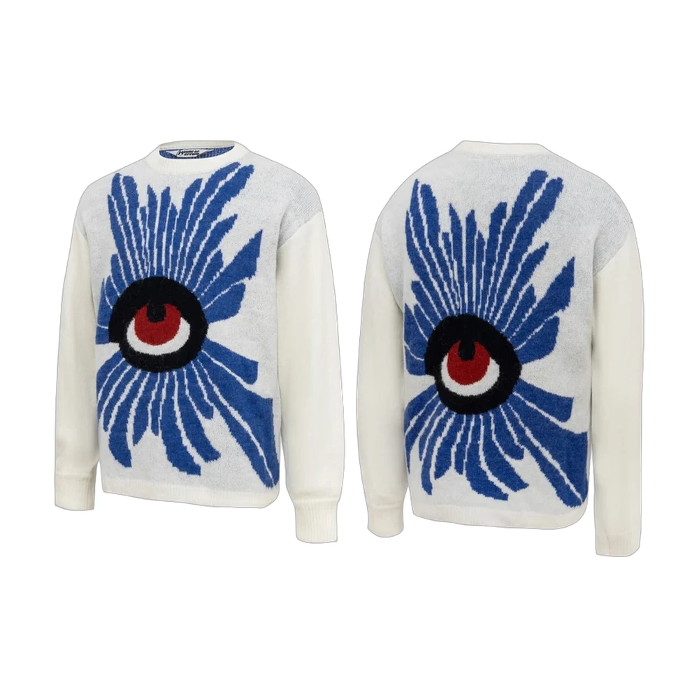 Eye Graphic Knit Sweater