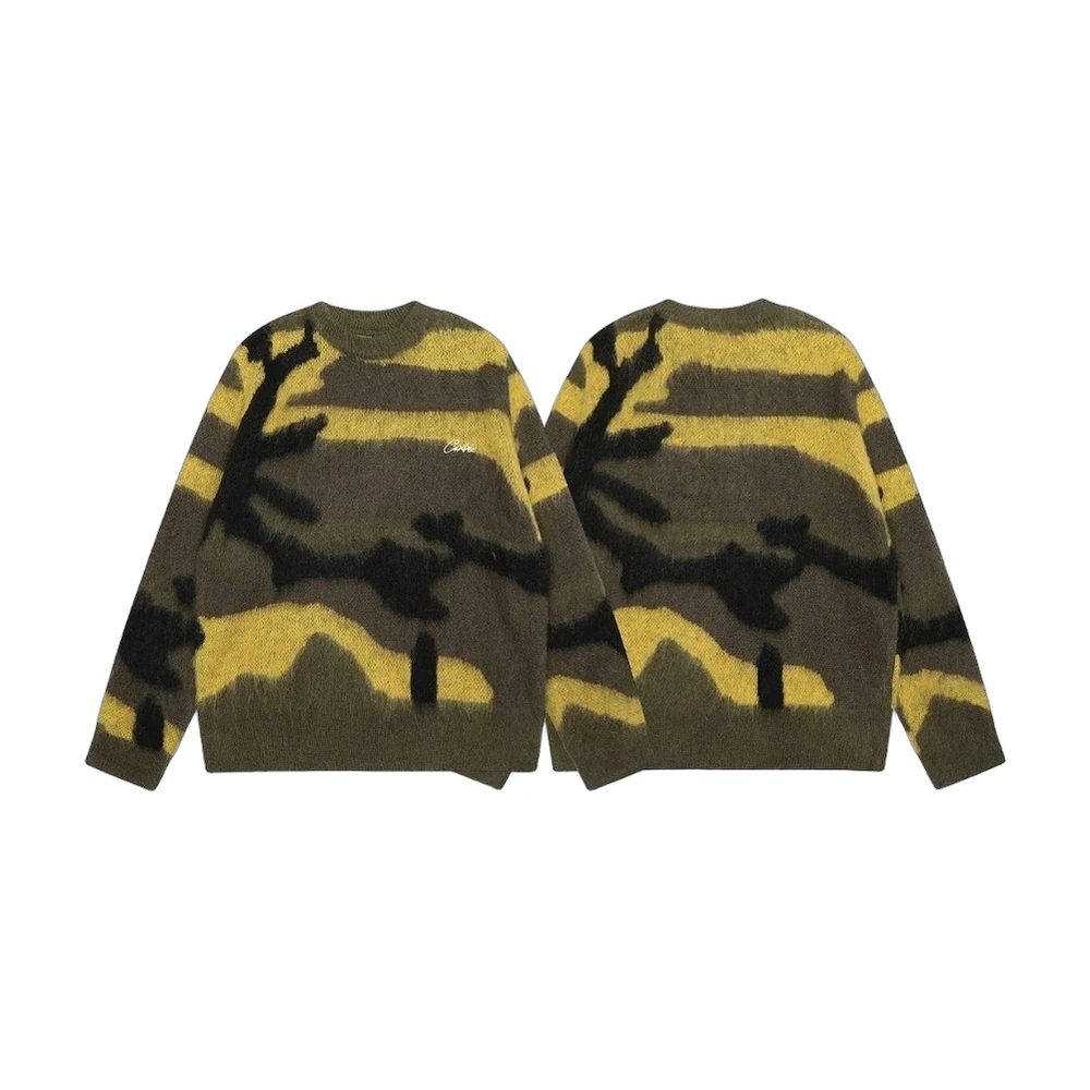 Corteiz Camo Mohair Knit Sweater