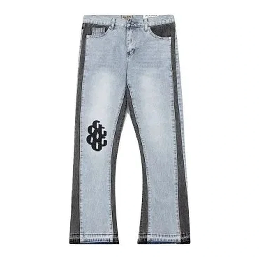 Gallery Dept Distressed Splash-Ink Flare Jeans