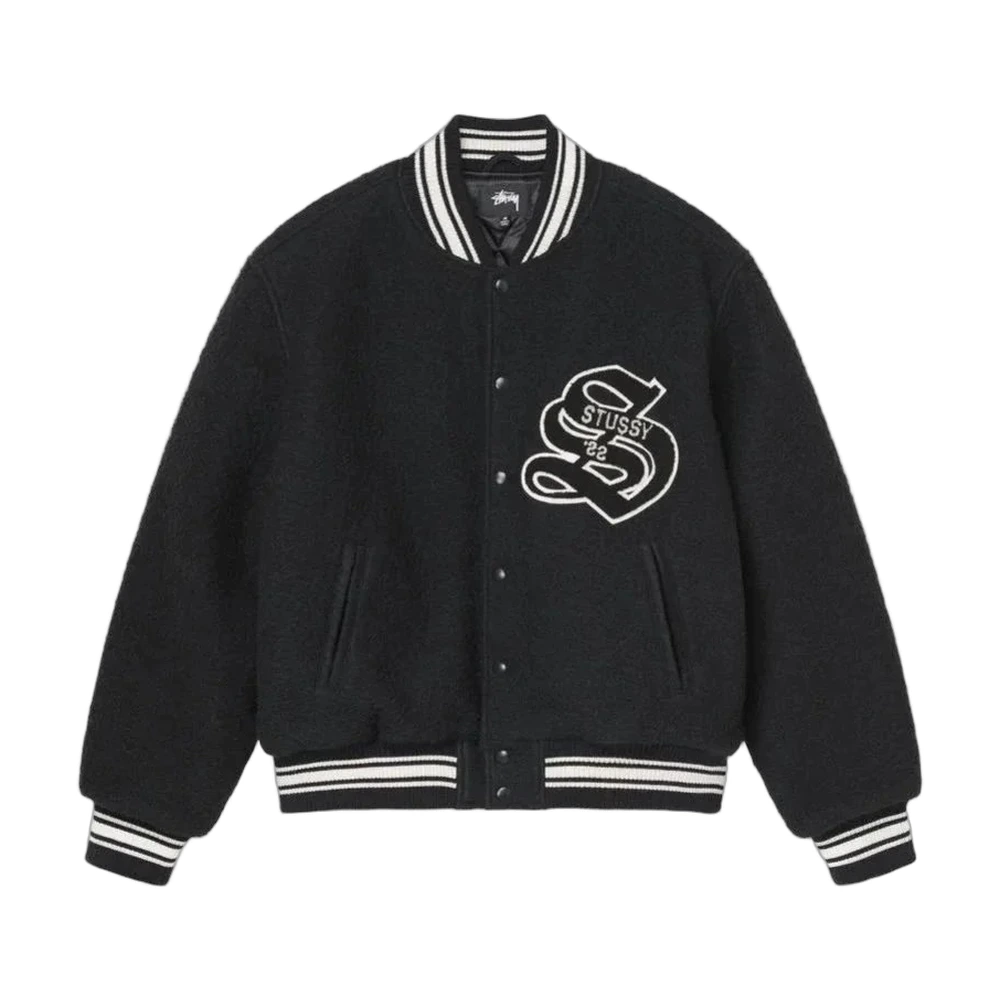 Stussy S Logo Wool Varsity Jacket