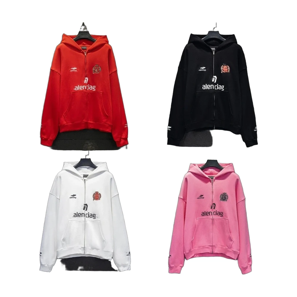 Balenciaga Logo Zip Hoodie