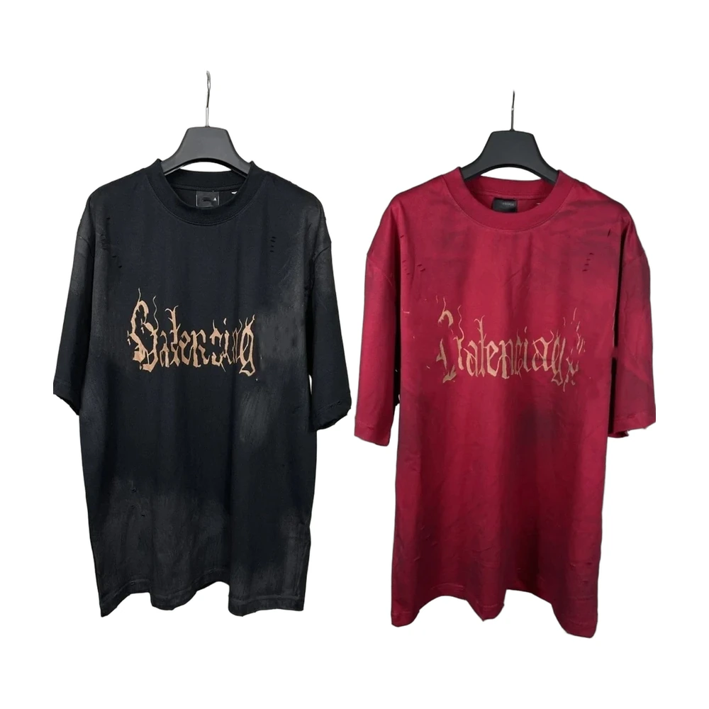 Balenciaga Logo Distressed Tee