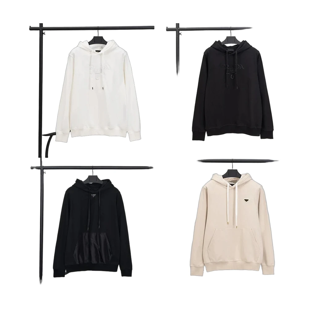 Prada Triangle Logo Hoodie