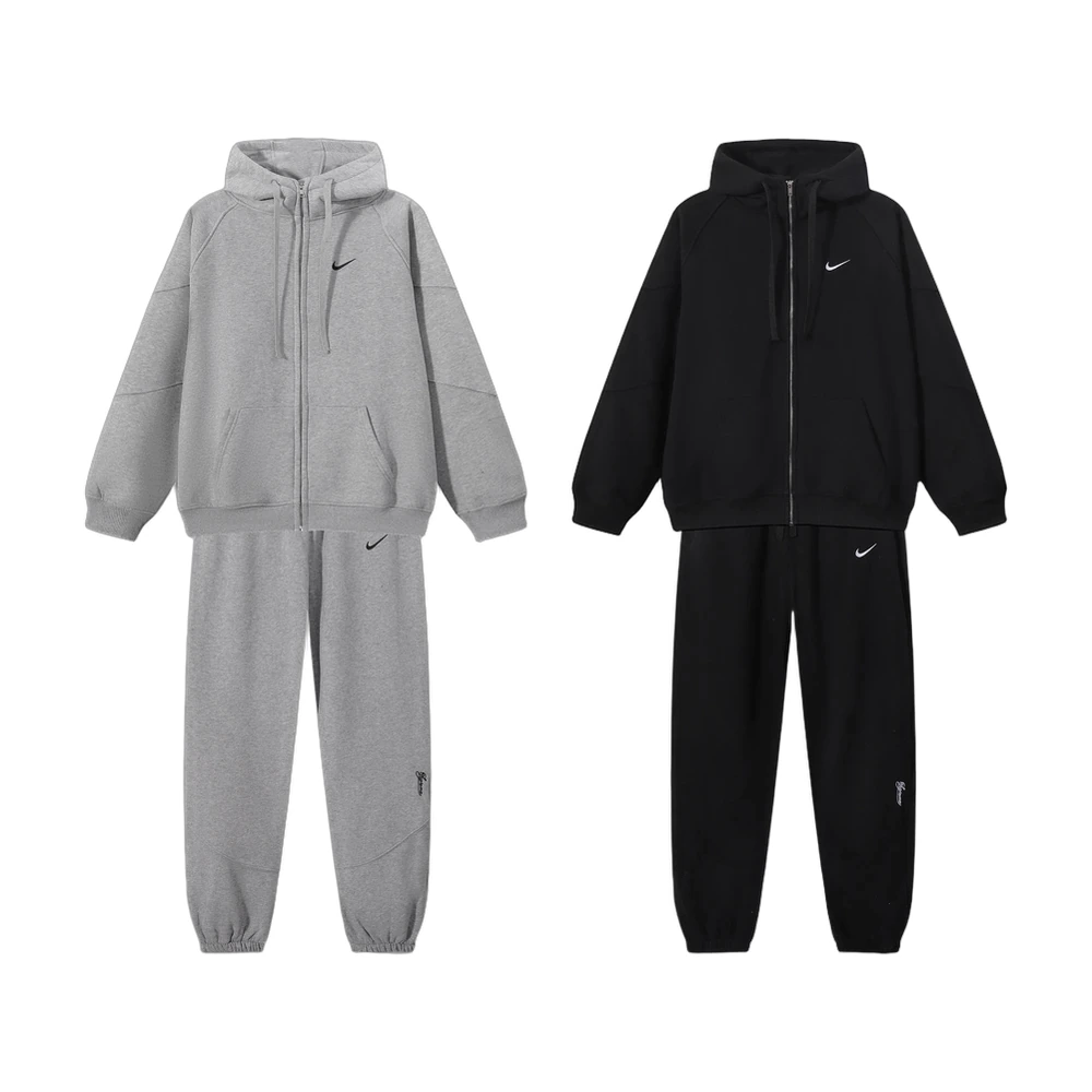 Nike Swoosh Fleece Full-Zip Hoodie Tracksuit Set