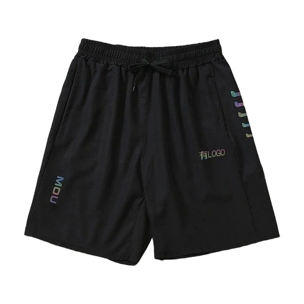 Black Drawstring Athletic Shorts