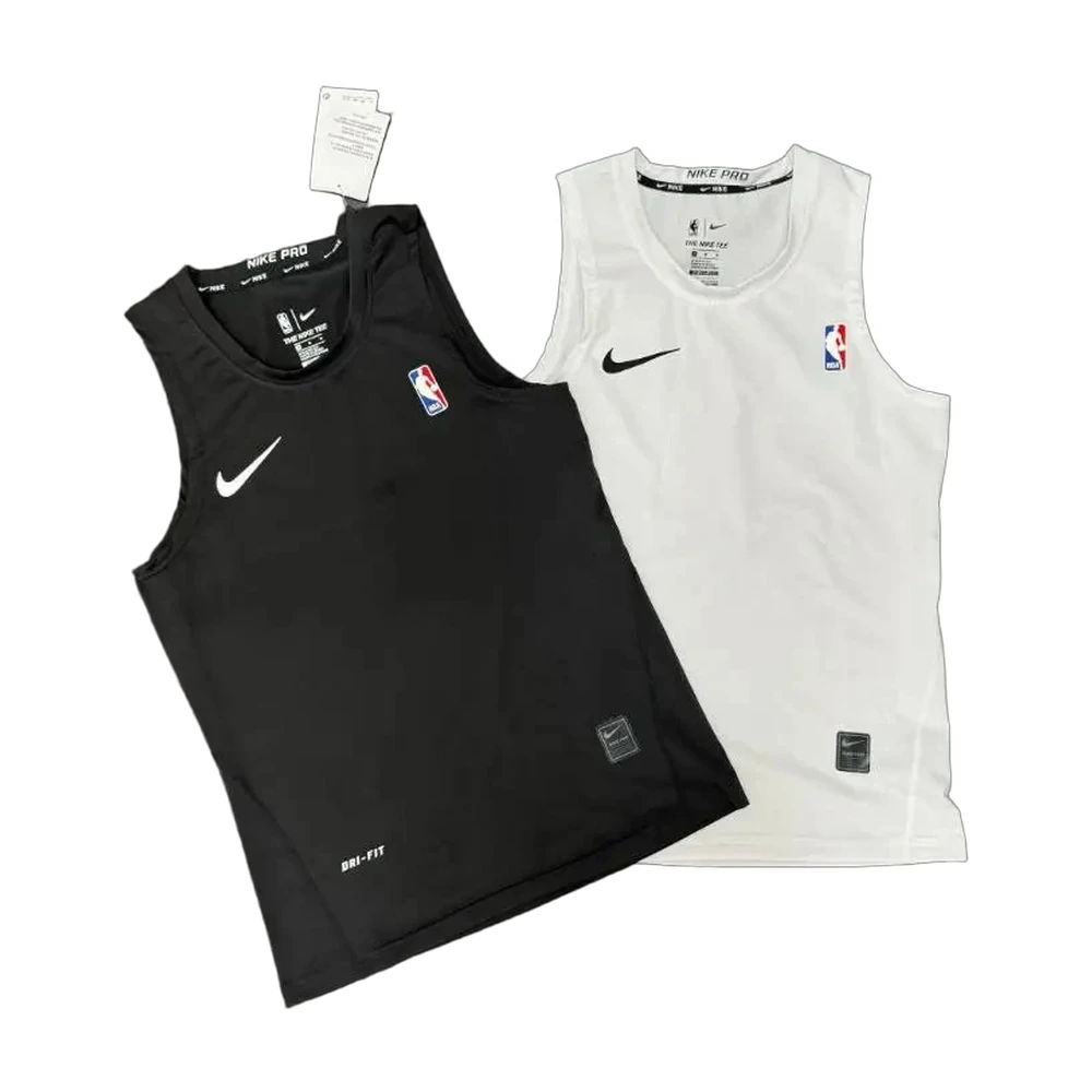 Nike Pro NBA Compression Tank Black & White 2-Pack