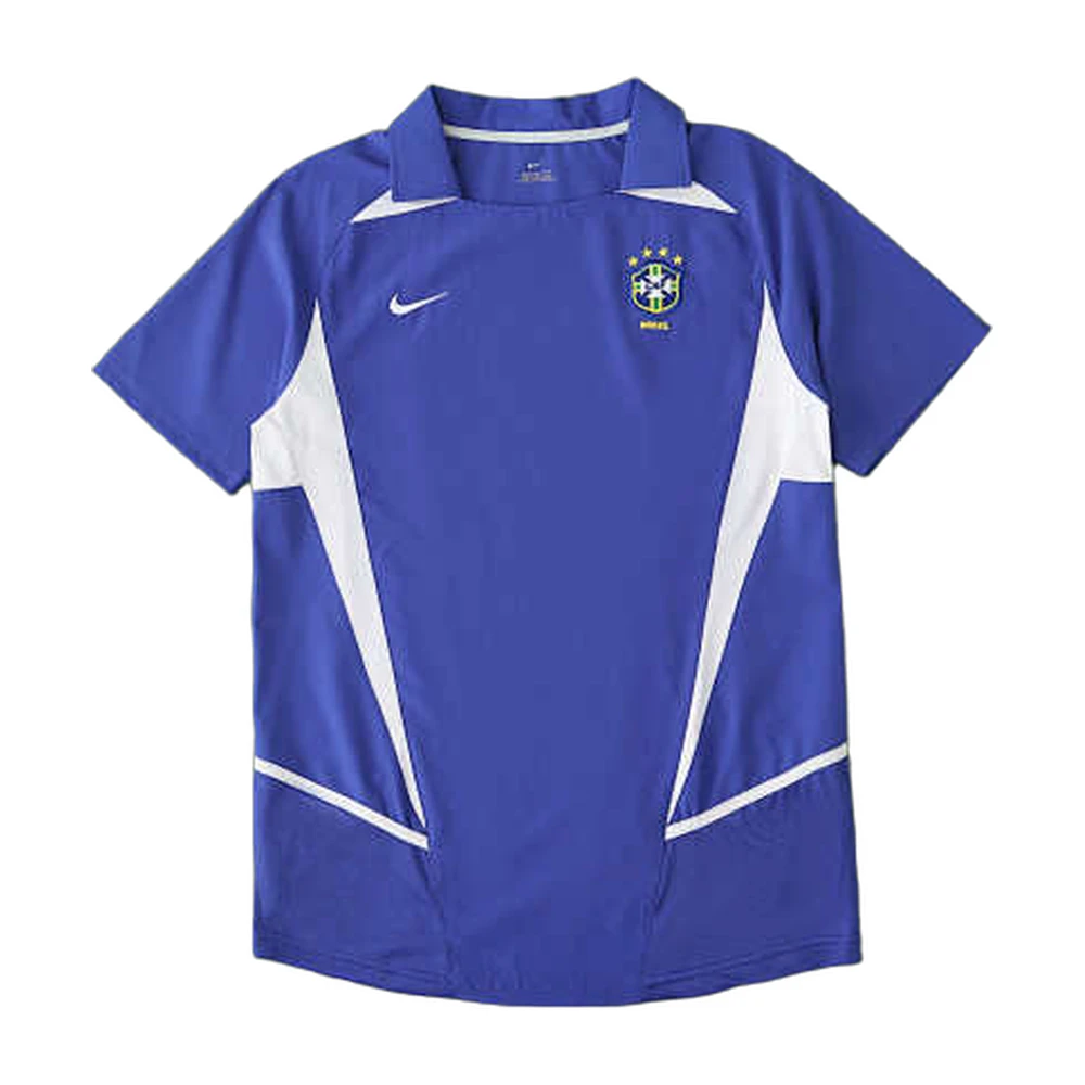 Brazil 2002 Away Jersey Blue