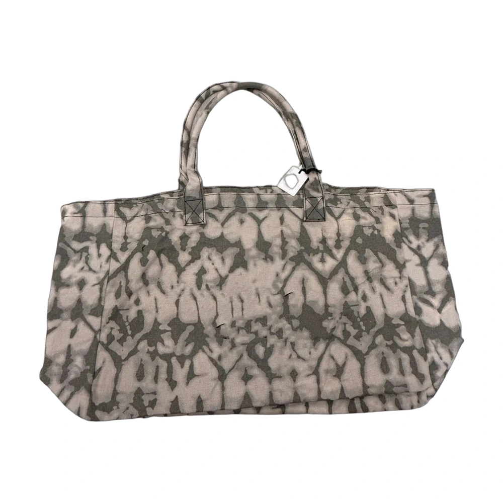 Alo Yoga Shibori Tie-Dye Canvas Tote Bag Grey