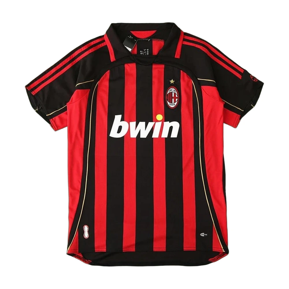 AC Milan 2006/07 Home Retro Jersey - Red/Black