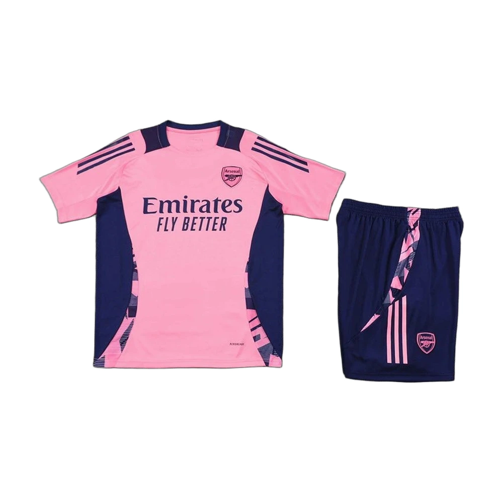 Arsenal 24/25 Training Jersey + Shorts Set Pink/Navy