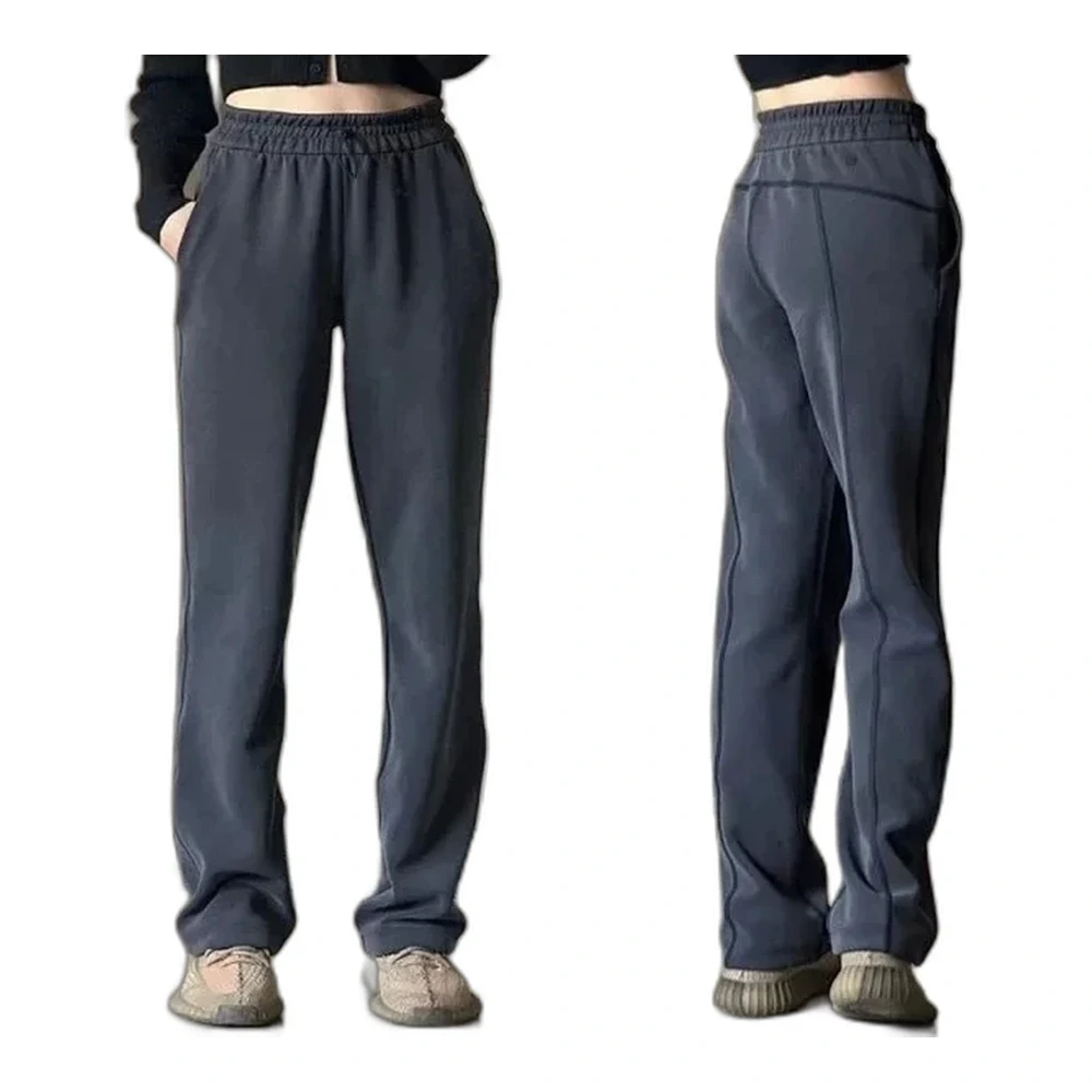 Lululemon Scuba High-Rise Wide-Leg Pants (Graphite)