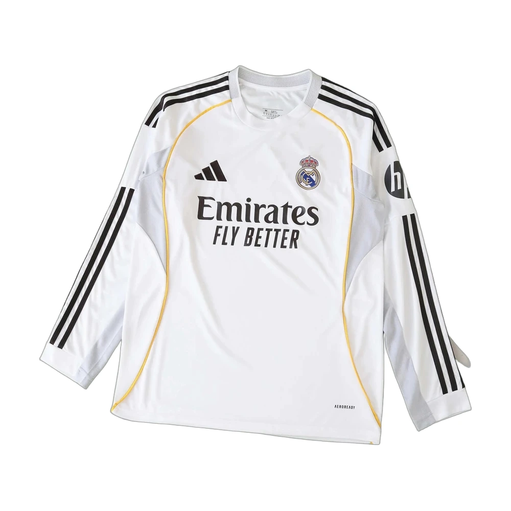 Real Madrid 24/25 Home Long Sleeve Jersey White