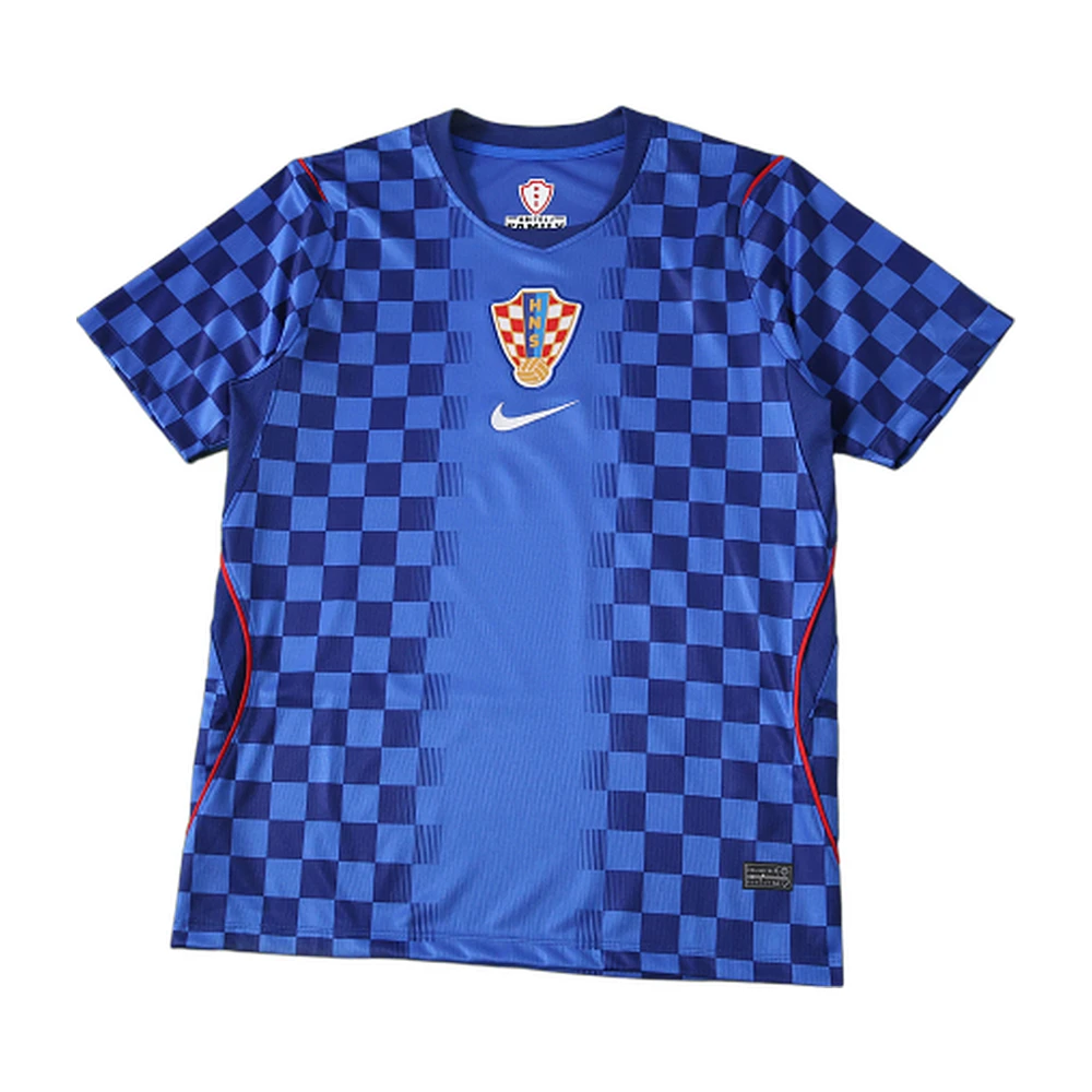 Croatia 2026 Away Jersey Blue Checkered