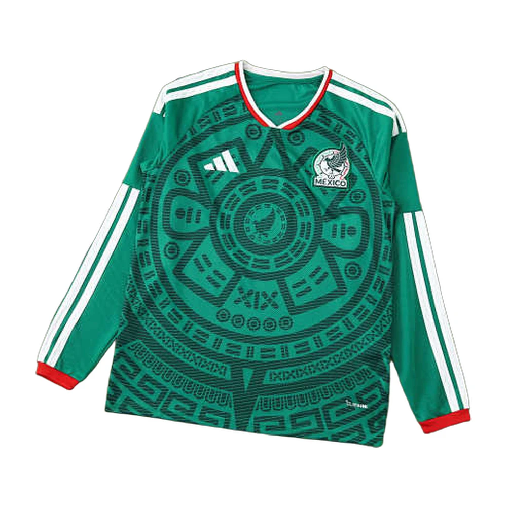 Mexico Aztec Calendar Long-Sleeve Jersey (Green)