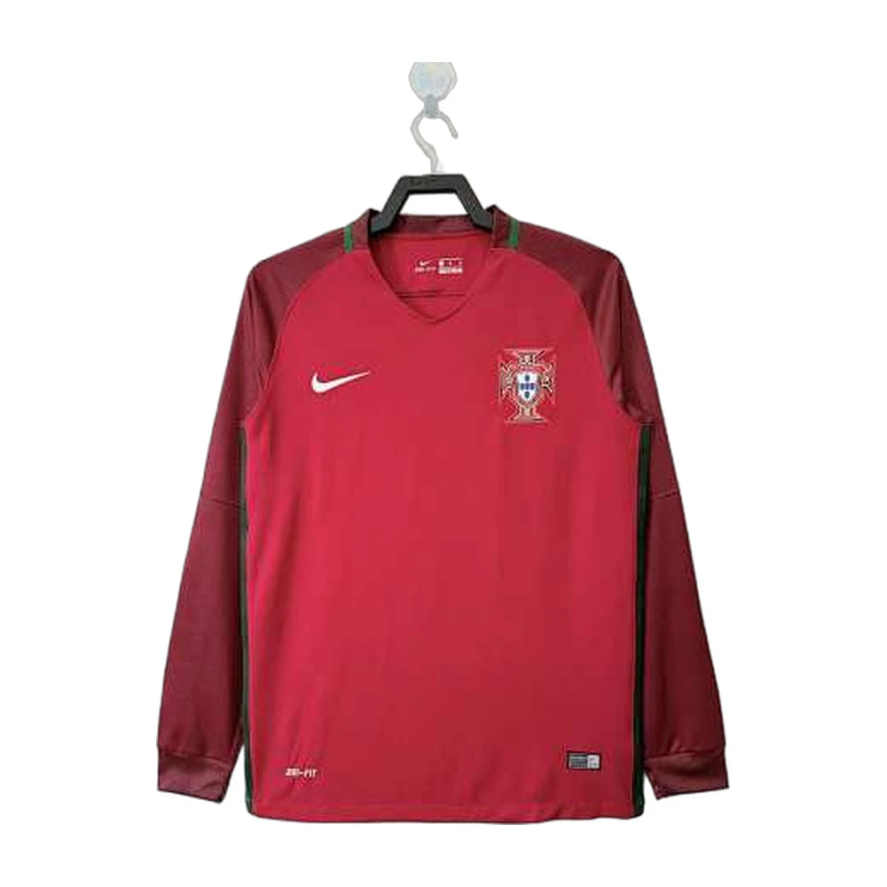 Portugal 2016 Home Long Sleeve Jersey Red