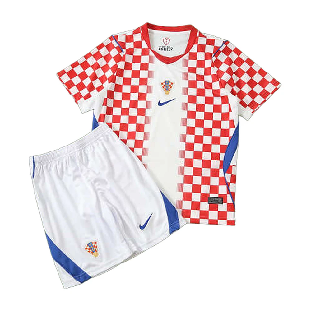 Croatia 2026 World Cup Home Kids Kit Checkered