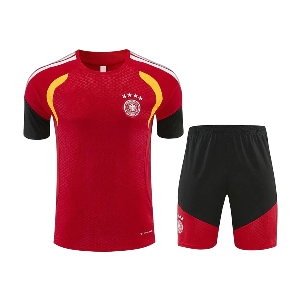 Germany 2026 Training Kit Red/Black (Shirt + Shorts)