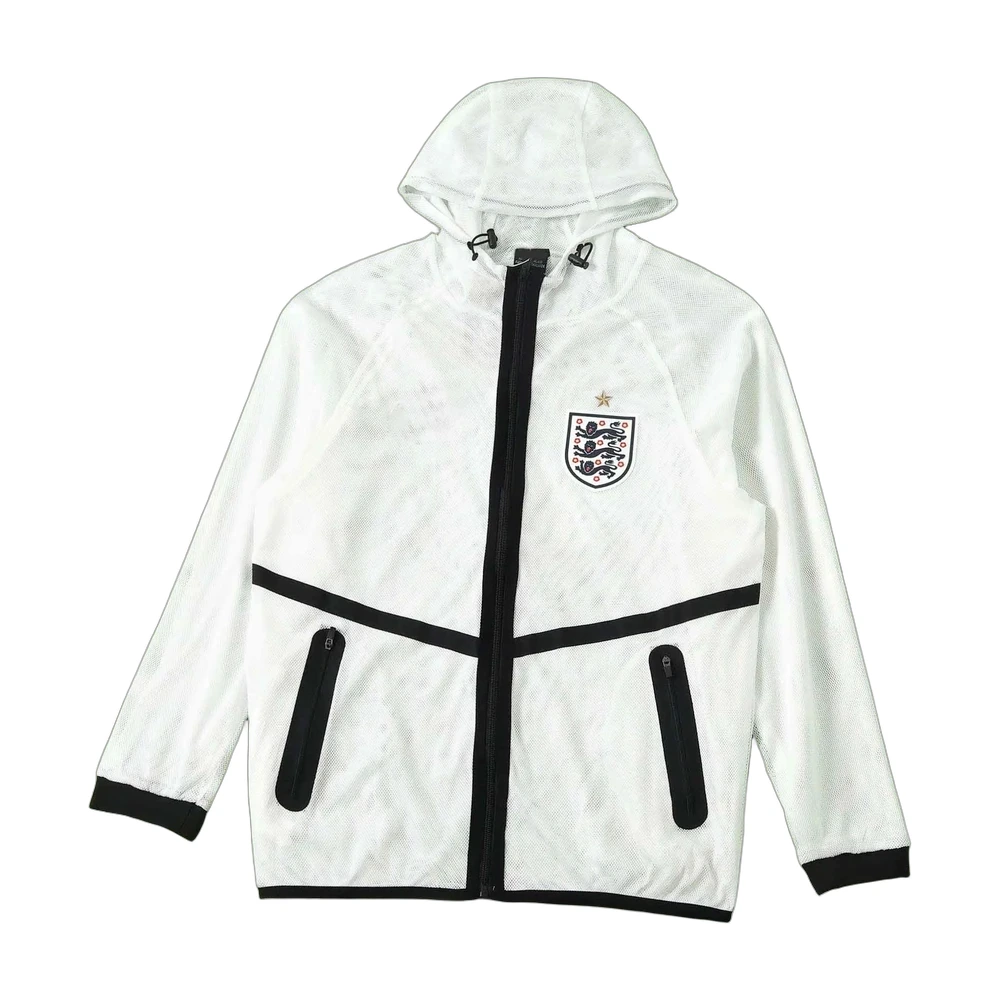England Pre-Match Hooded Jacket - White