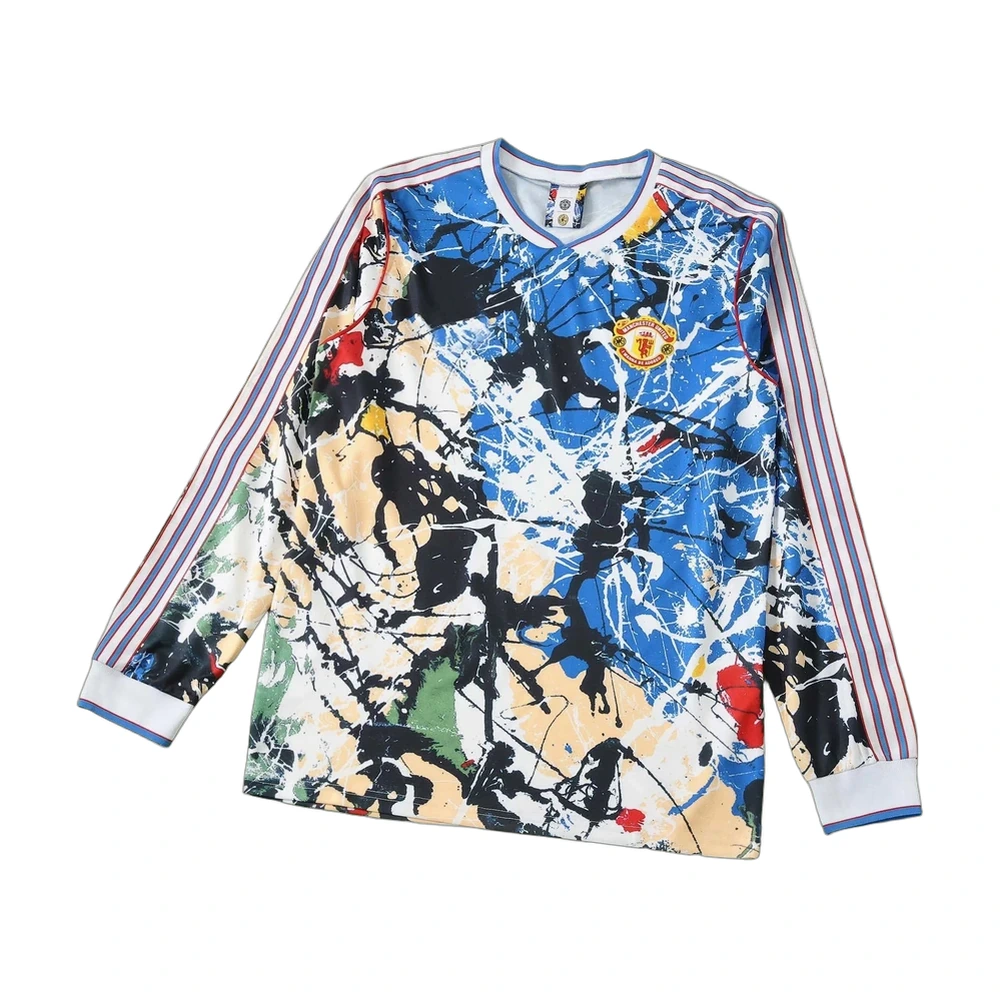 Manchester United Paint Splatter Long Sleeve Jersey