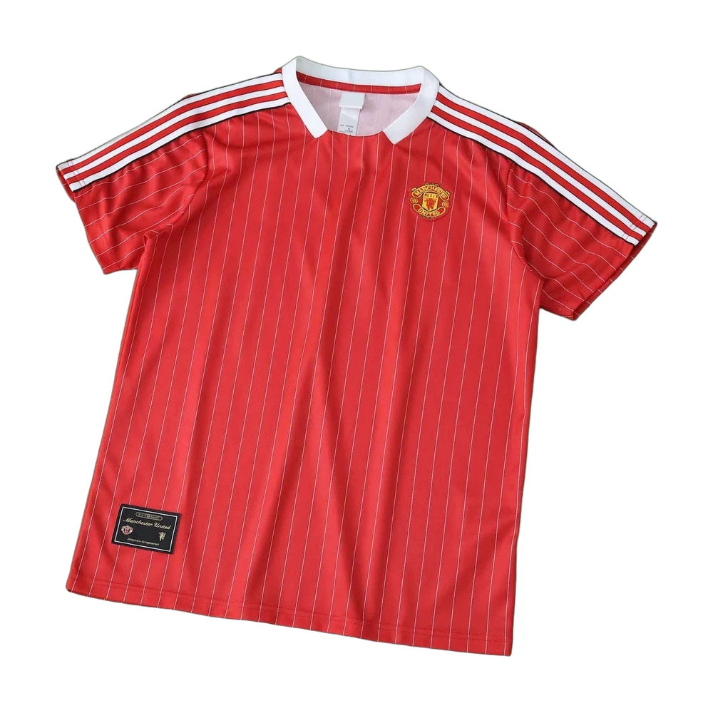 Manchester United Retro Pinstripe Jersey Red/White