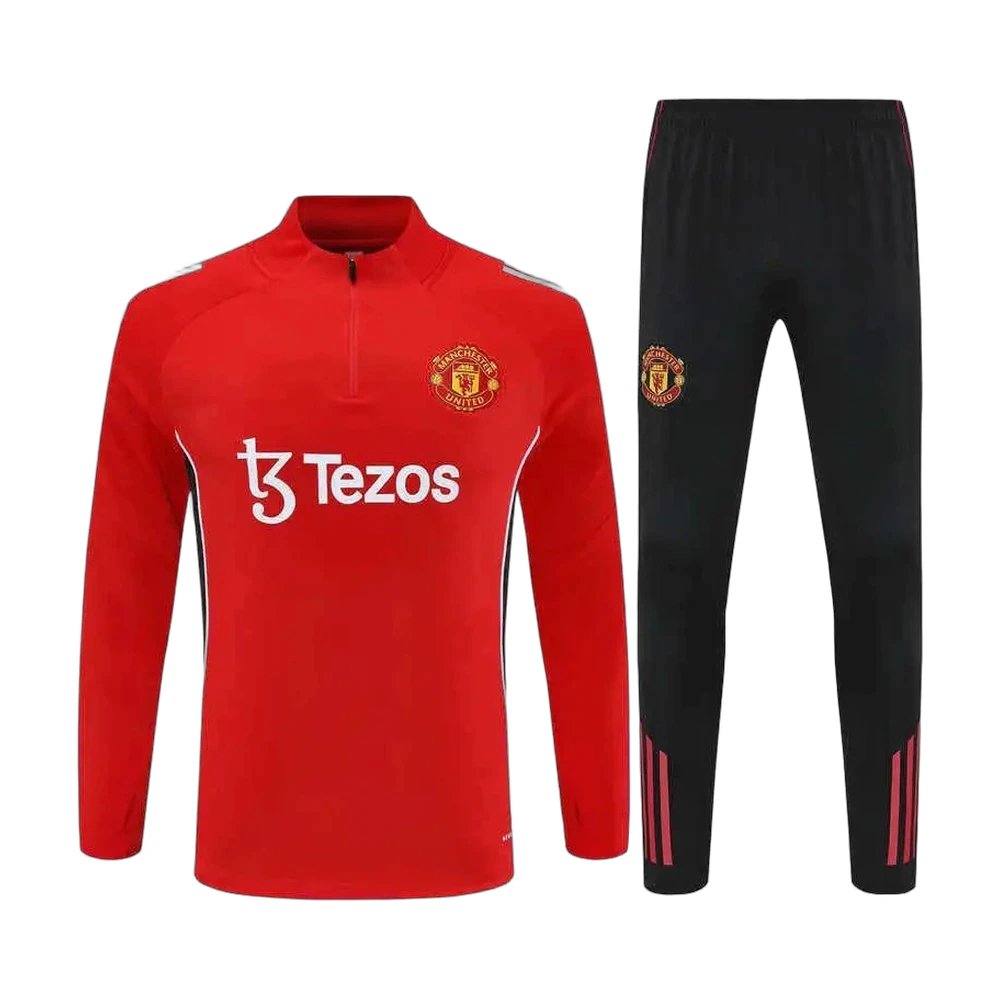 Manchester United 25/26 Quarter-Zip Training Tracksuit Red