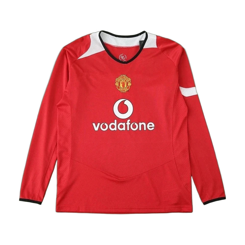 Manchester United 04/05 Home Long Sleeve Retro Jersey Red
