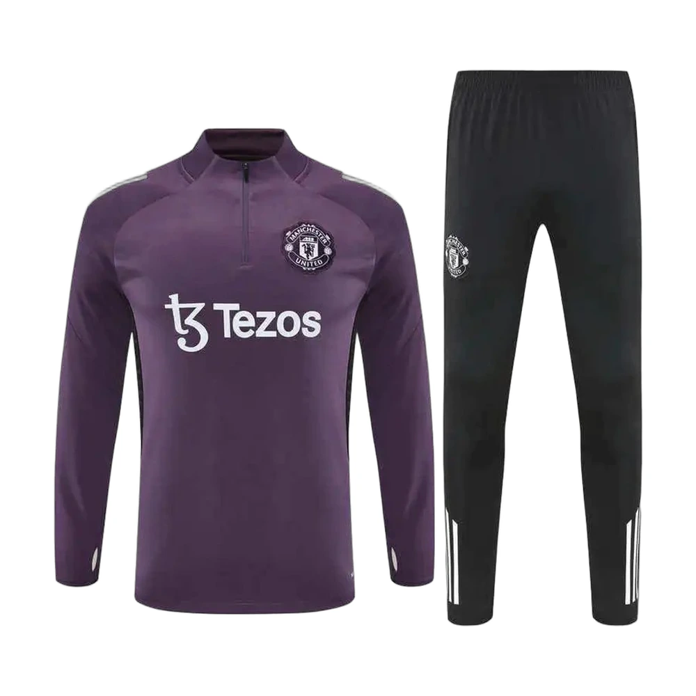 Manchester United 25/26 Quarter-Zip Training Tracksuit Purple
