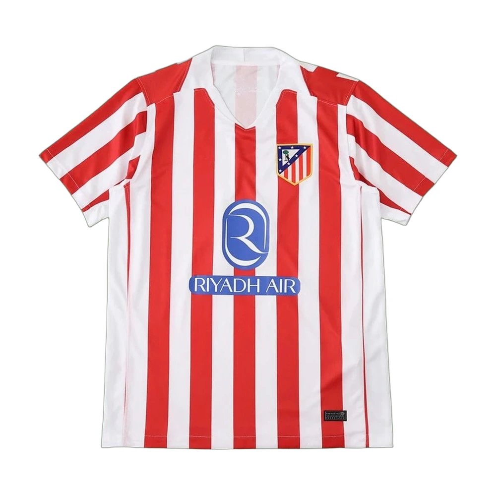 Atletico Madrid 25/26 Home Jersey (Red/White Stripes)