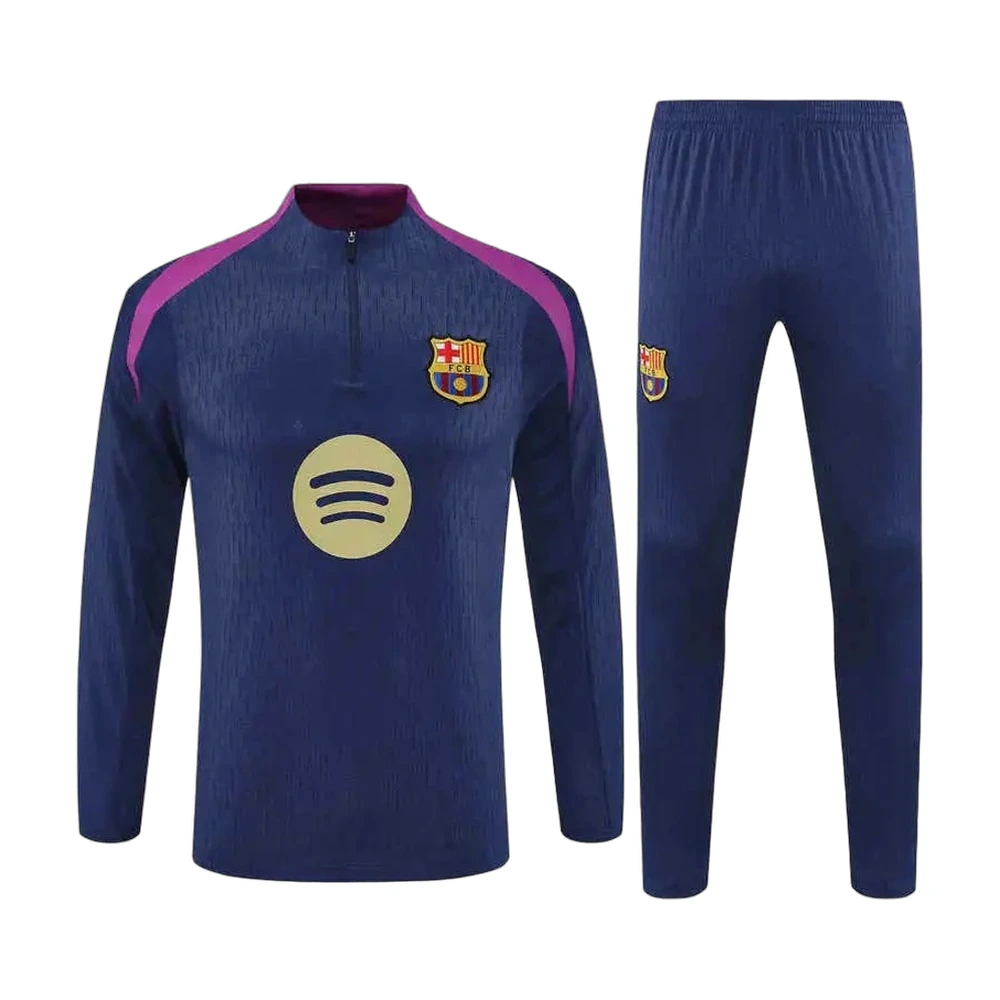FC Barcelona 25/26 Training Half-Zip Tracksuit Navy & Purple