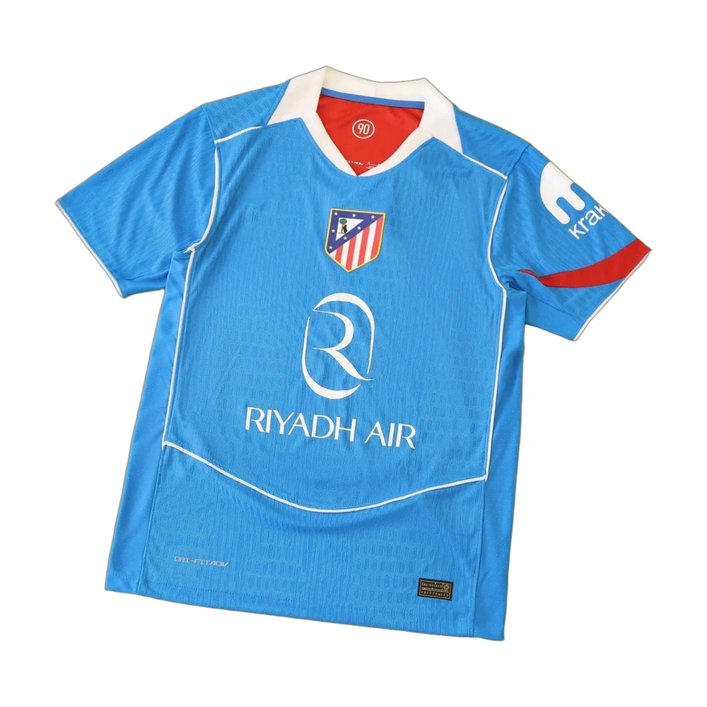 Atletico Madrid 25/26 Away Jersey Light Blue Riyadh Air