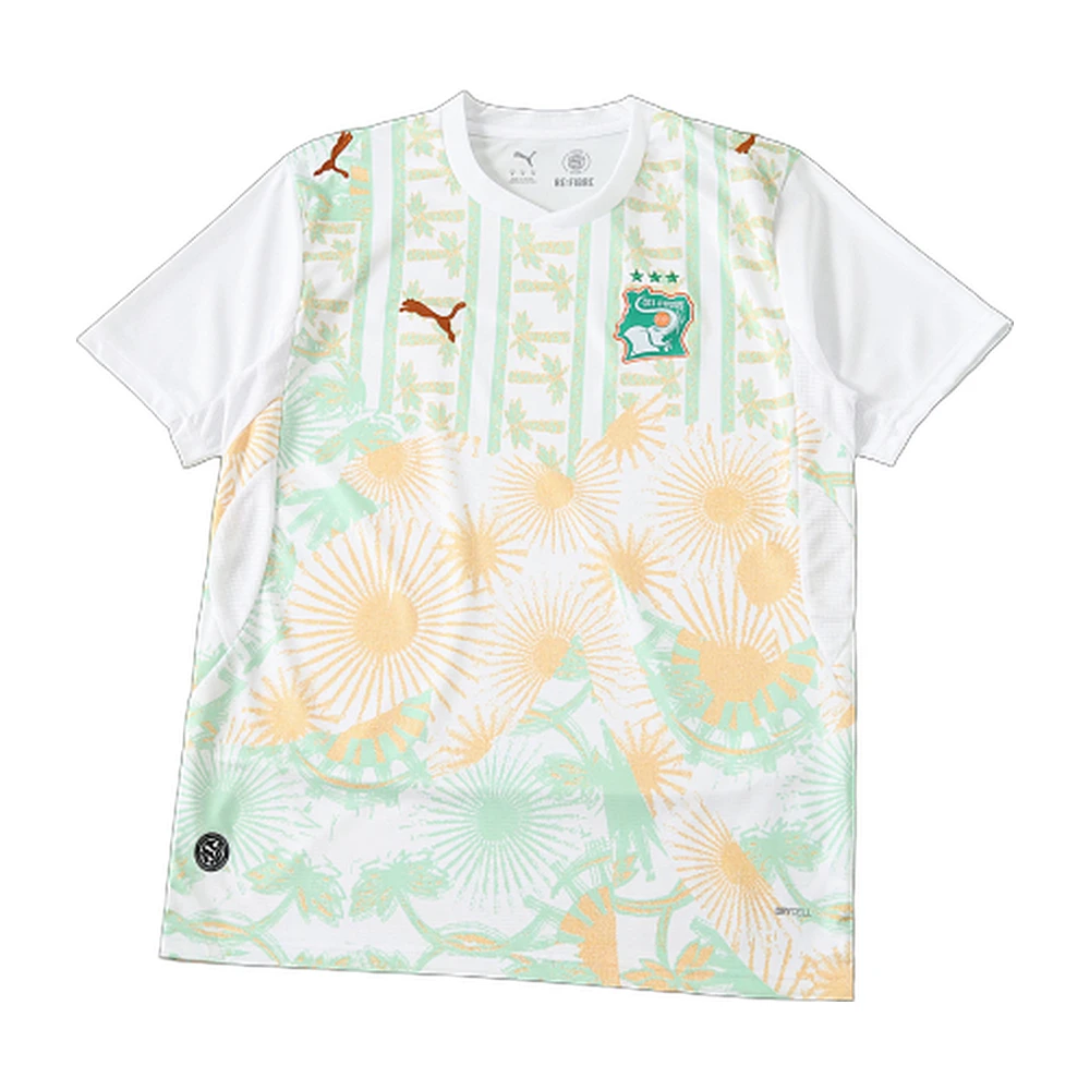 Ivory Coast 2026 Away Jersey White Floral