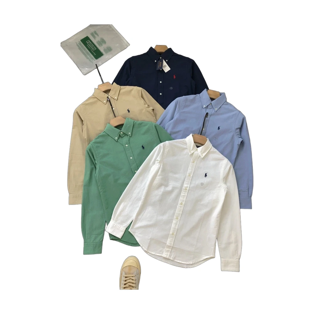 Polo Ralph Lauren Oxford Button-Down Shirt (Navy/Tan/Blue/Green/White)
